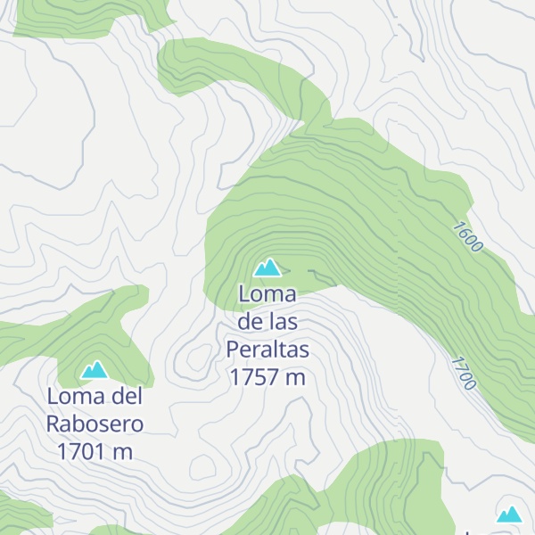 Map of Loma de las Peraltas