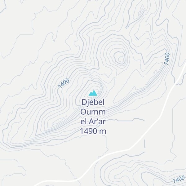 Map of Djebel Oumm el Ar’ar