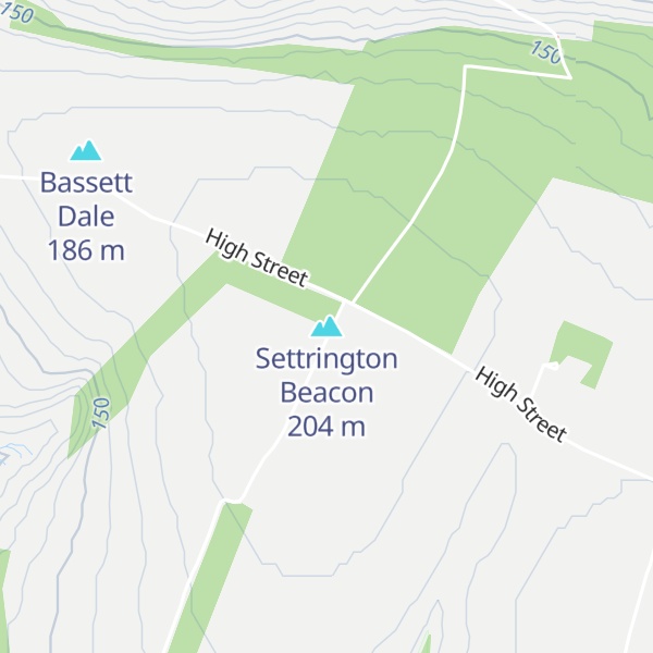 Map of Settrington Beacon