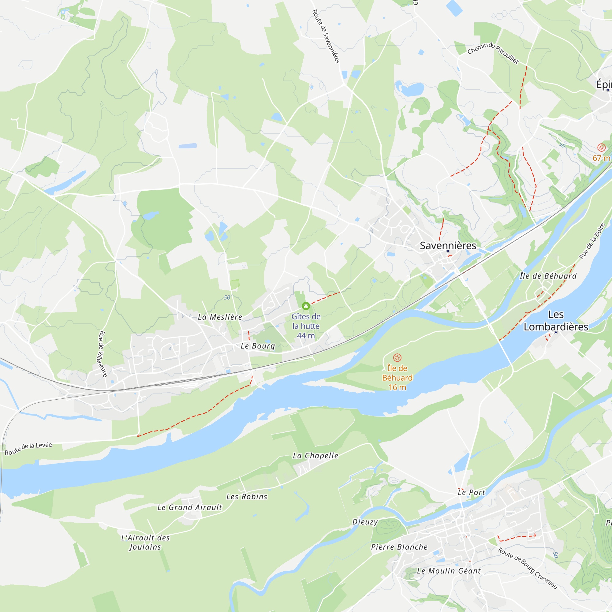 Gîtes de la hutte map