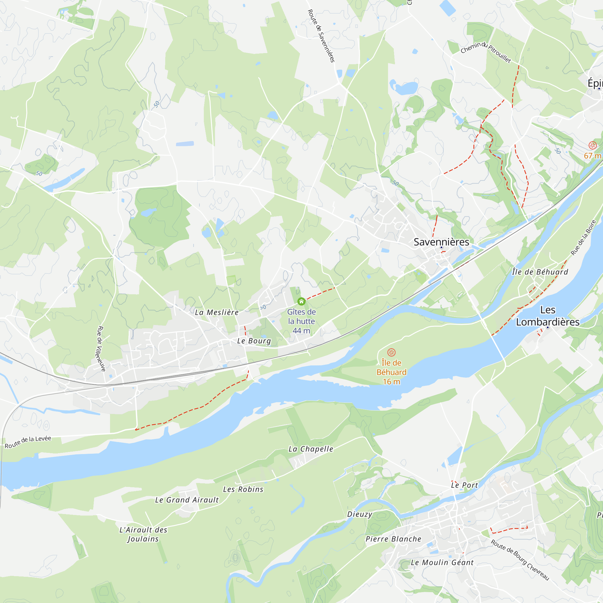 Gîtes de la hutte map