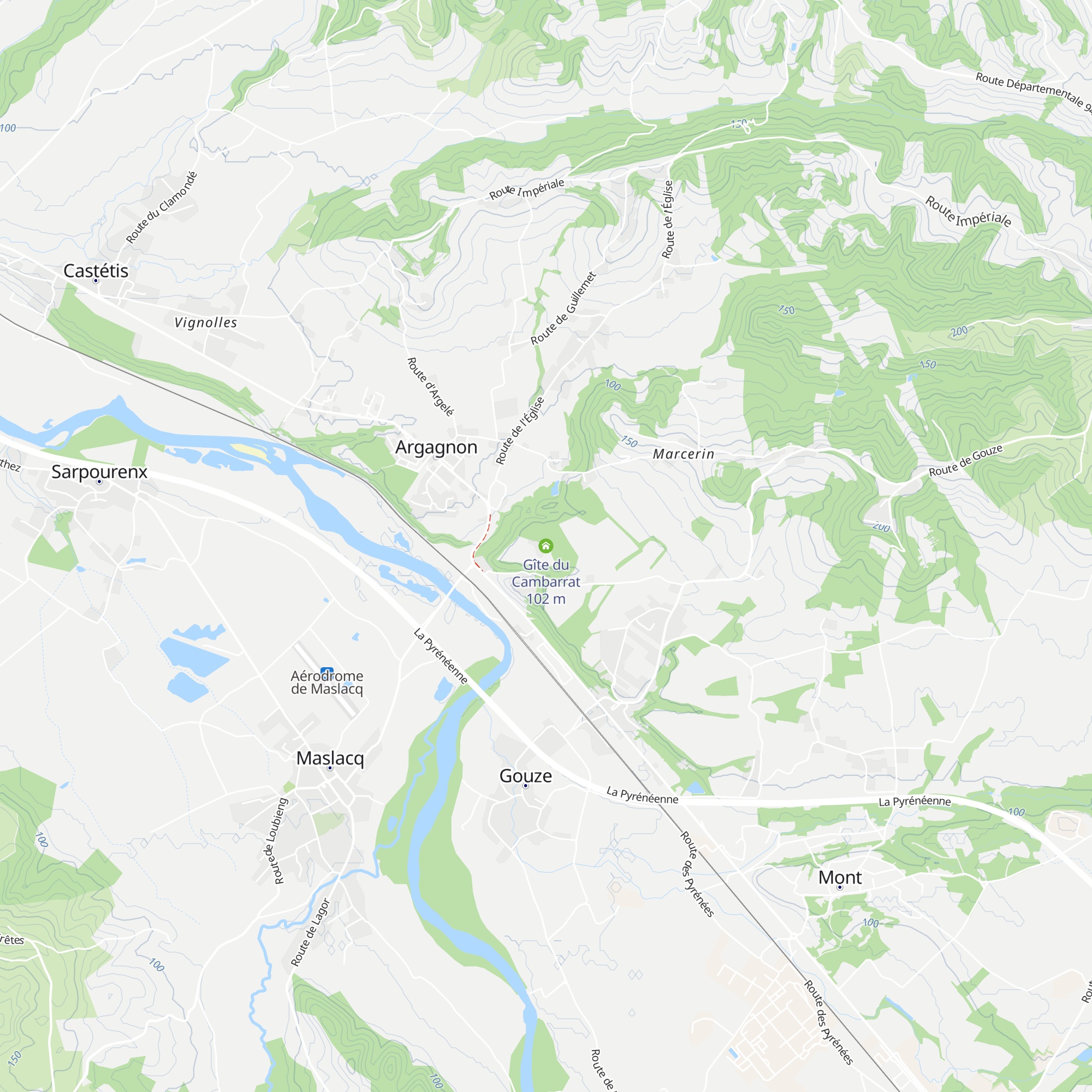 Gîte du Cambarrat map