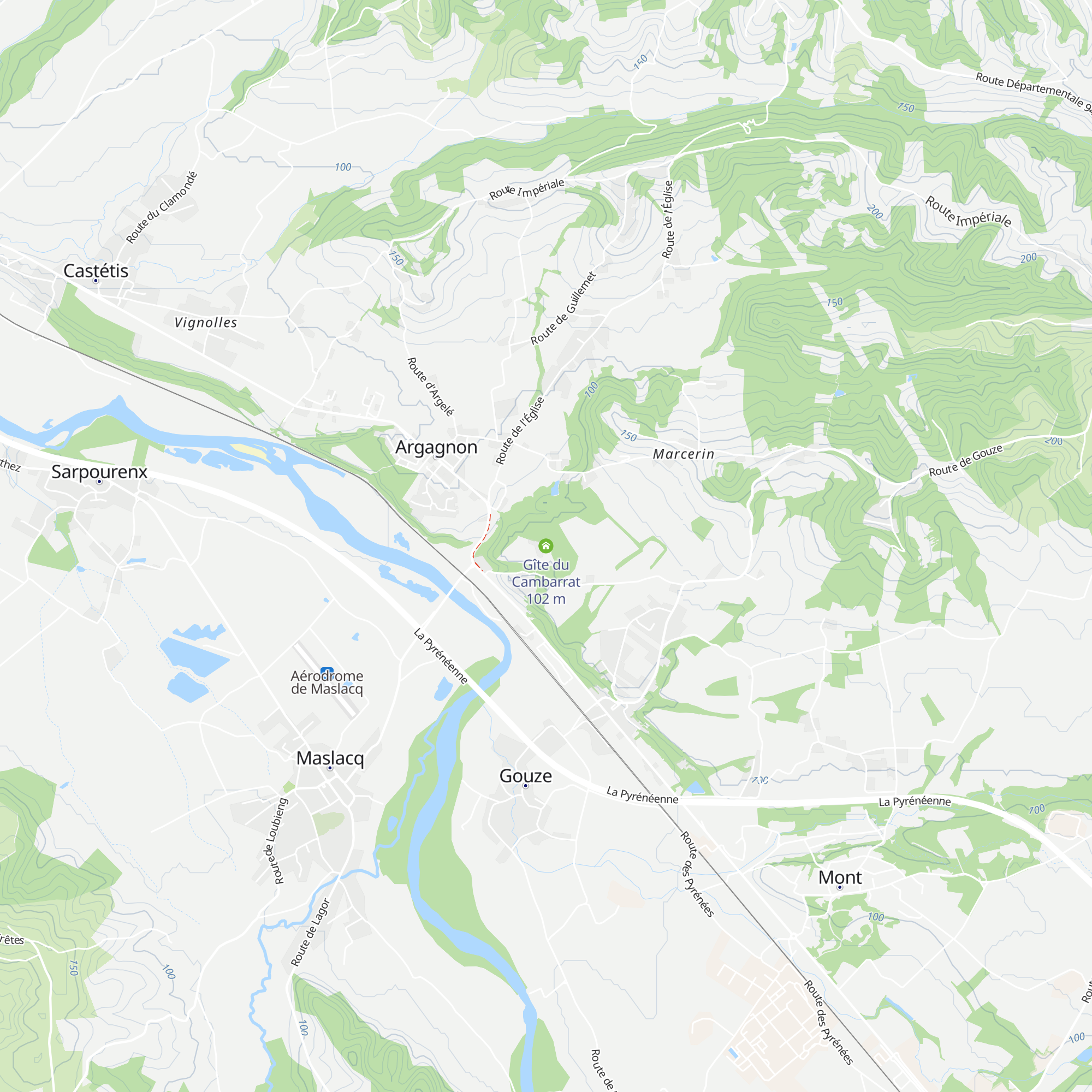 Gîte du Cambarrat map