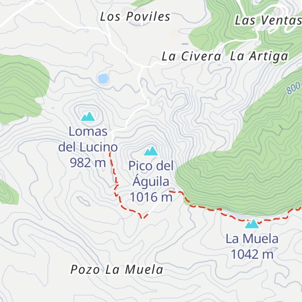 Map of Pico del Águila