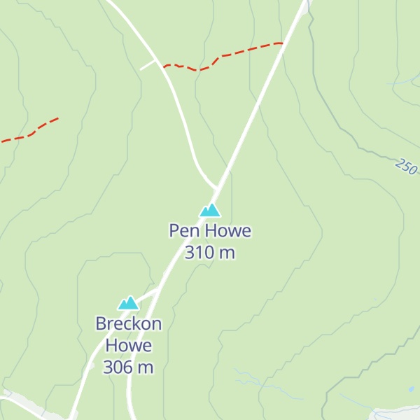 Map of Pen Howe