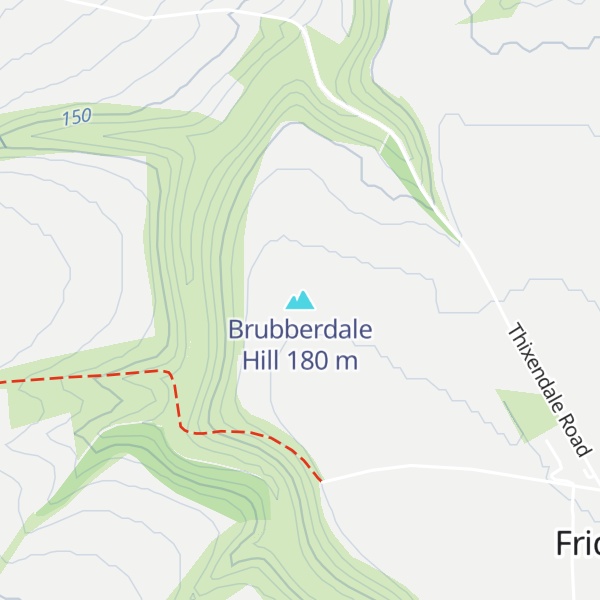 Map of Brubberdale Hill