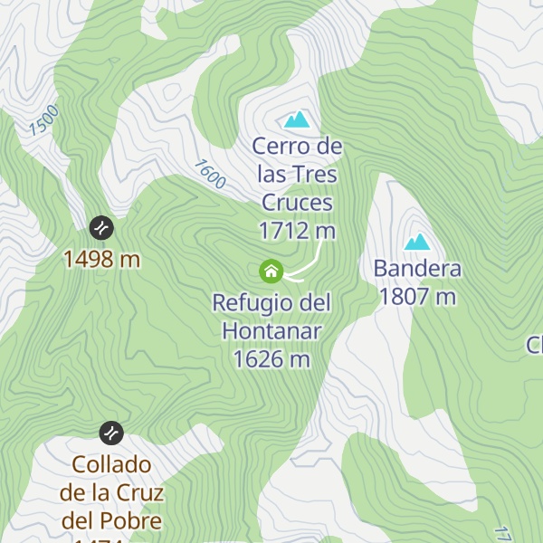 Map of Refugio del Hontanar