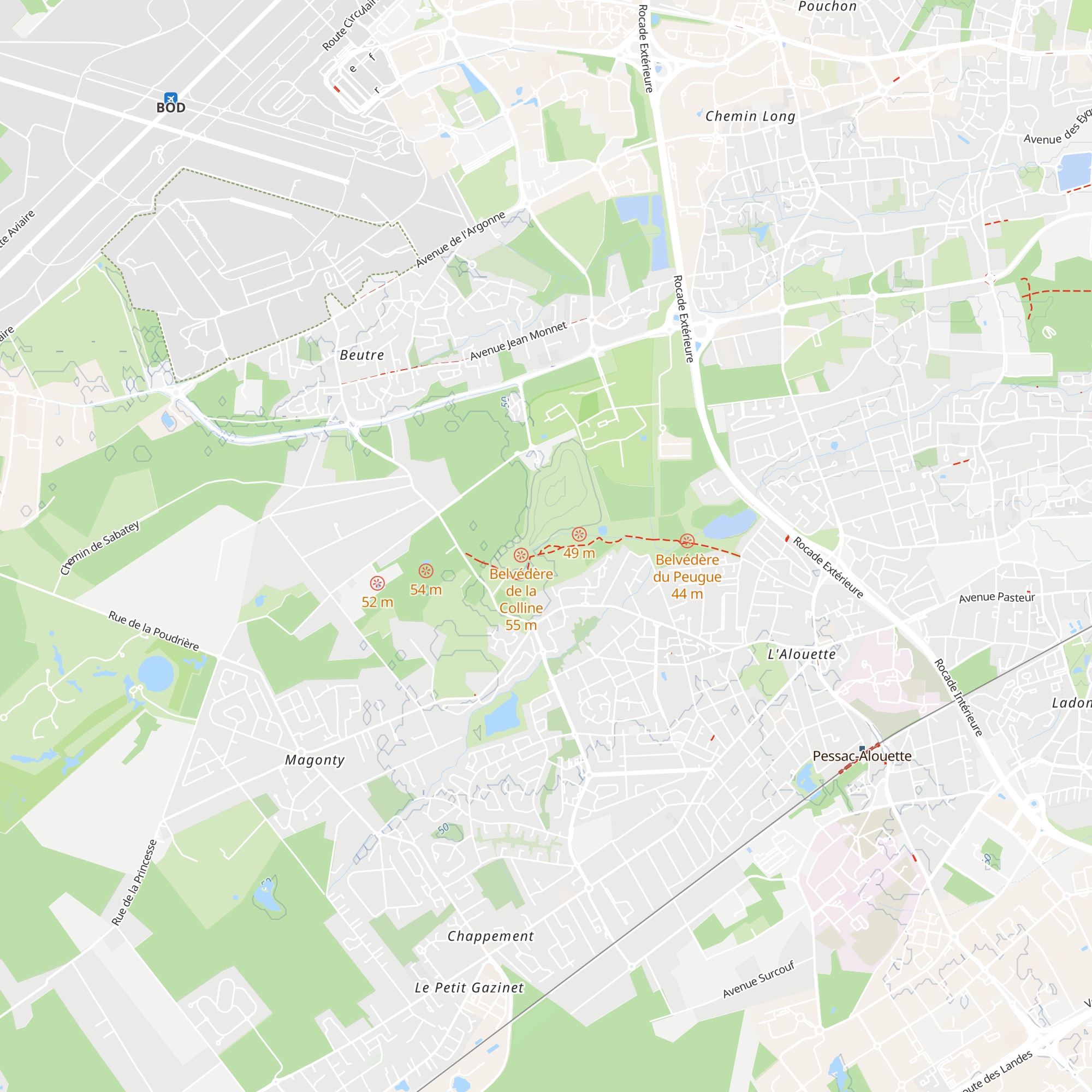 Le Tronc Creux map