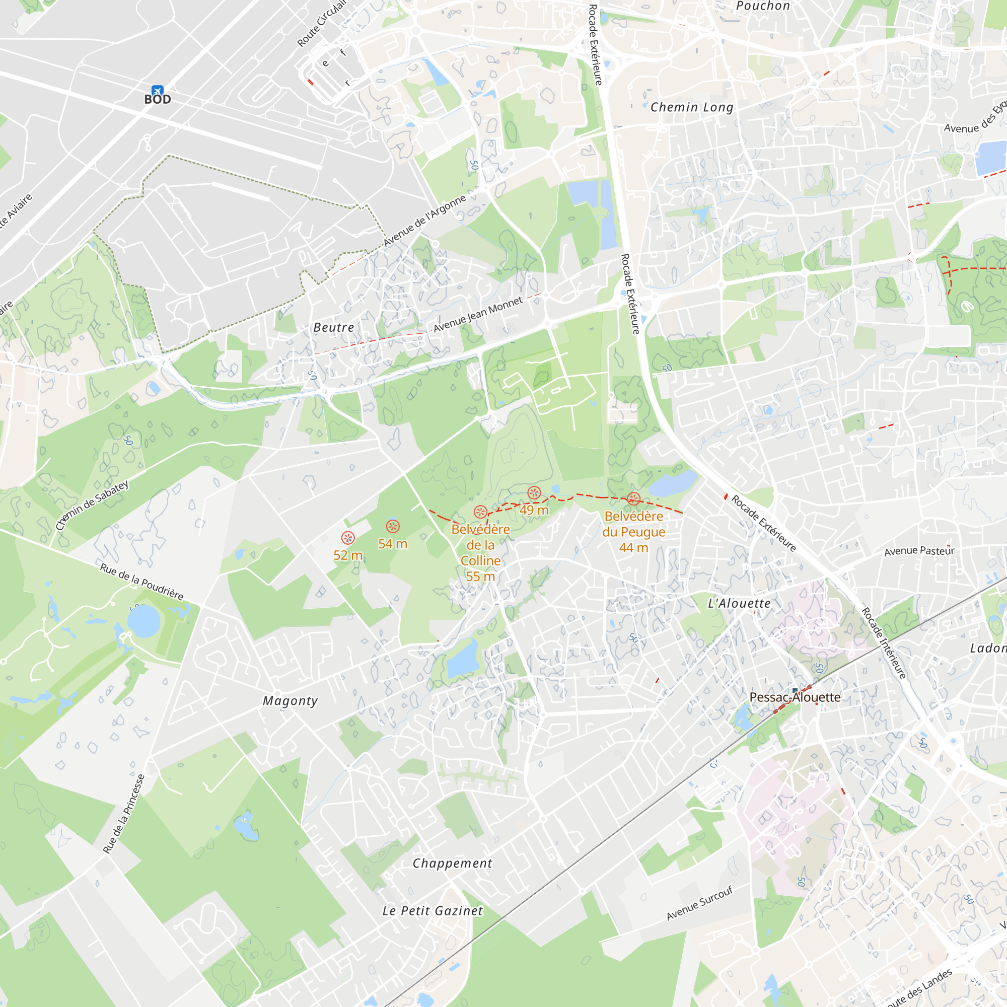 Le Tronc Creux map
