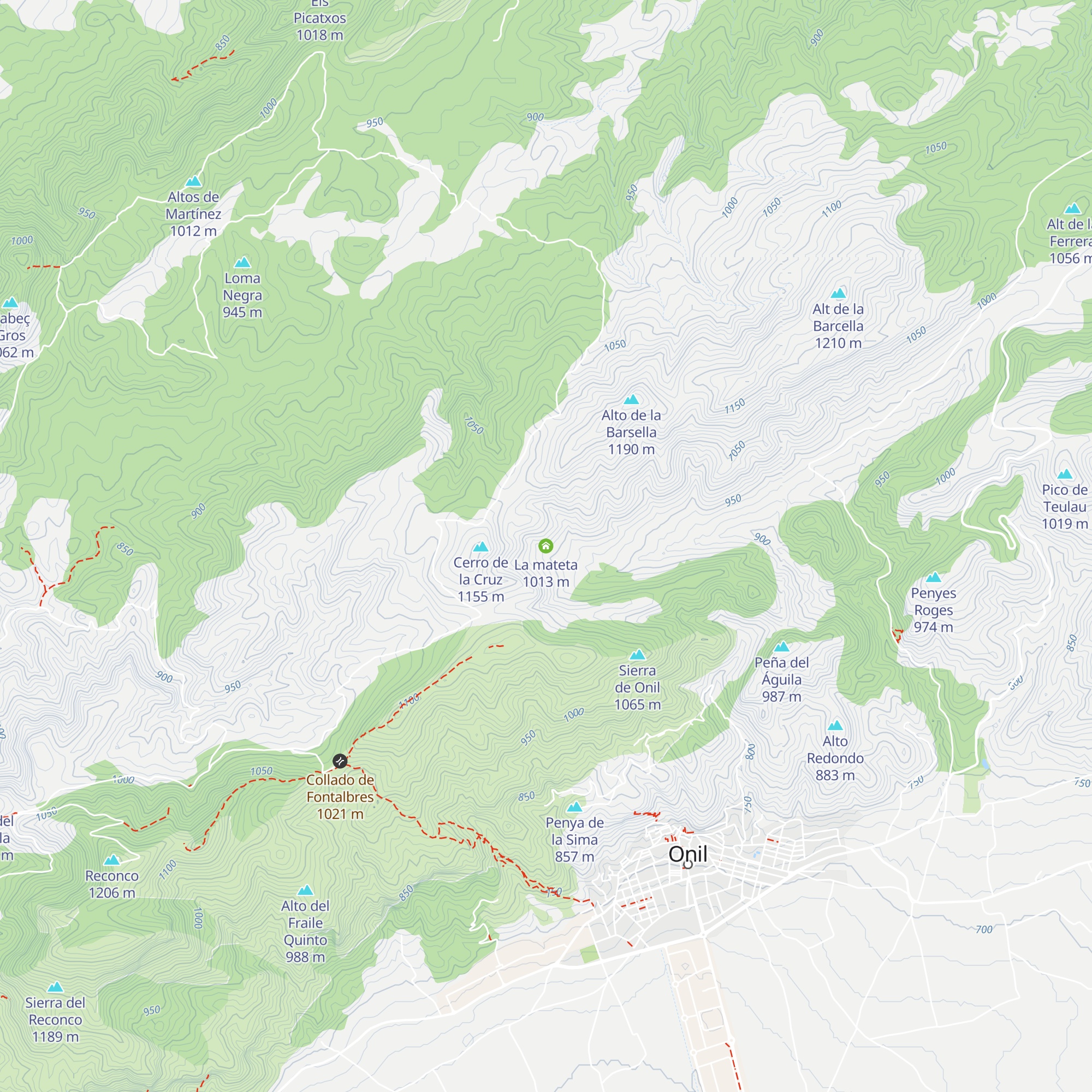 La mateta map