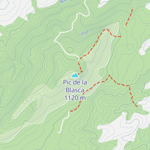 Map of Pic de la Blasca