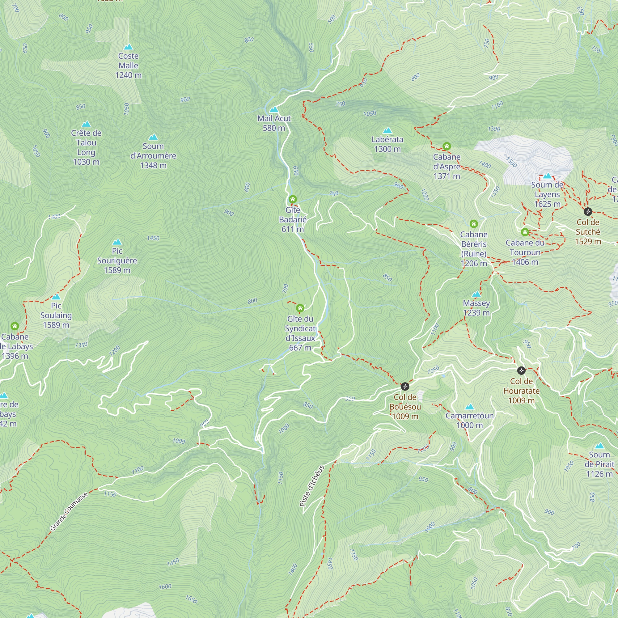 Gîte du Syndicat d'Issaux map