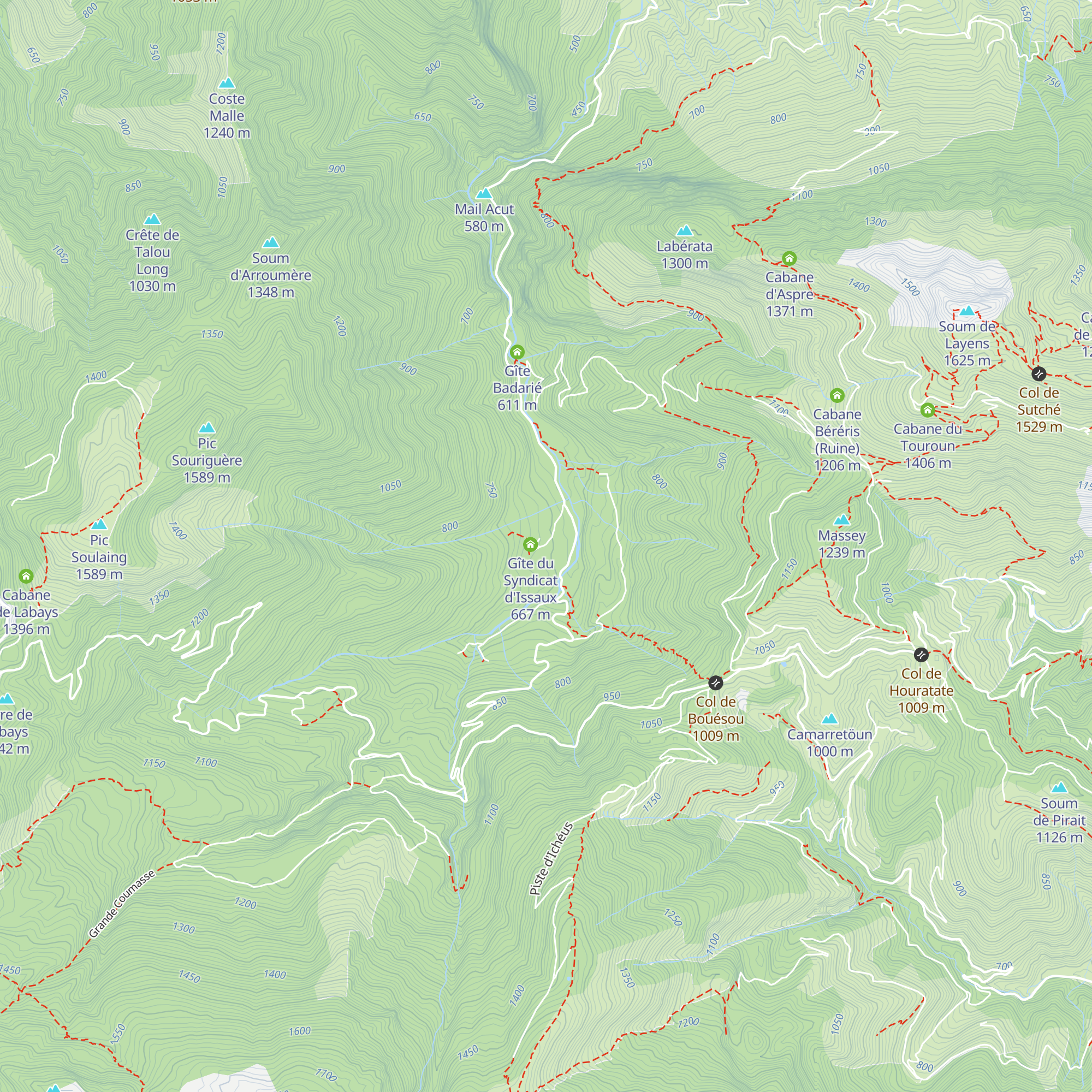 Gîte du Syndicat d'Issaux map