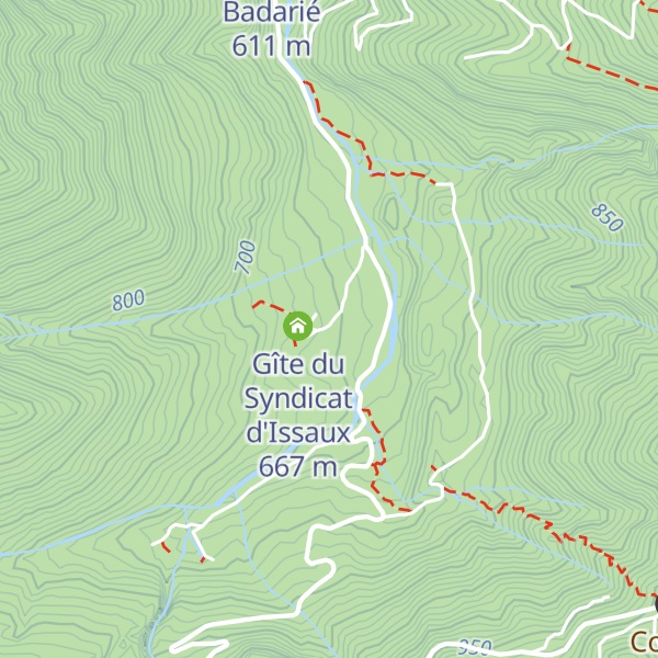 Map of Gîte du Syndicat d'Issaux