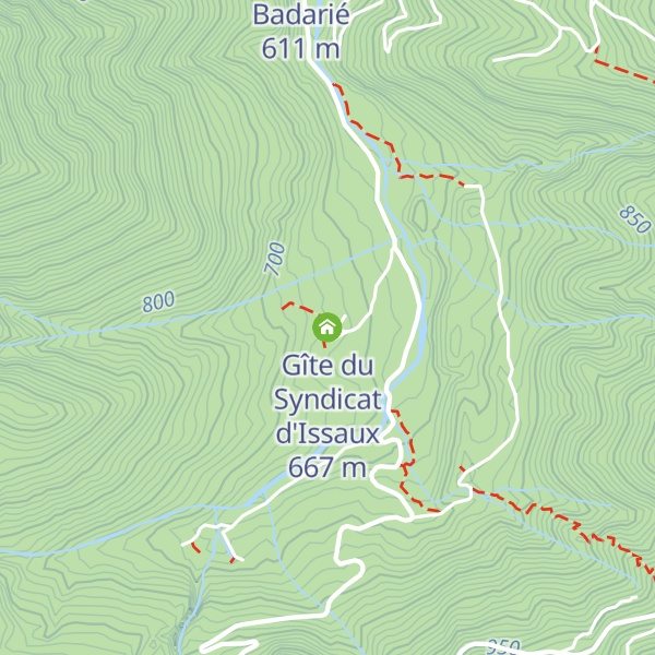 Map of Gîte du Syndicat d'Issaux