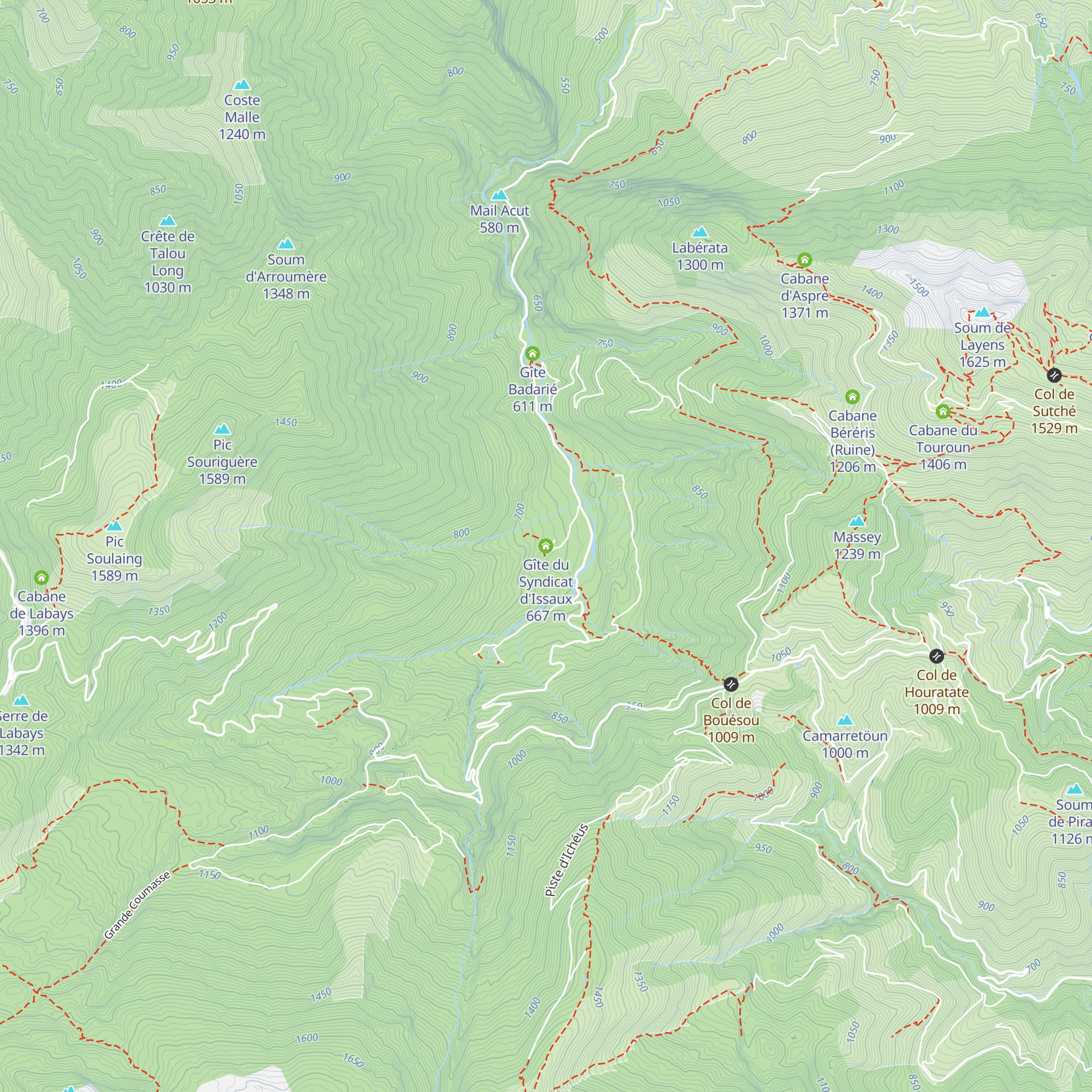 Gîte du Syndicat d'Issaux map