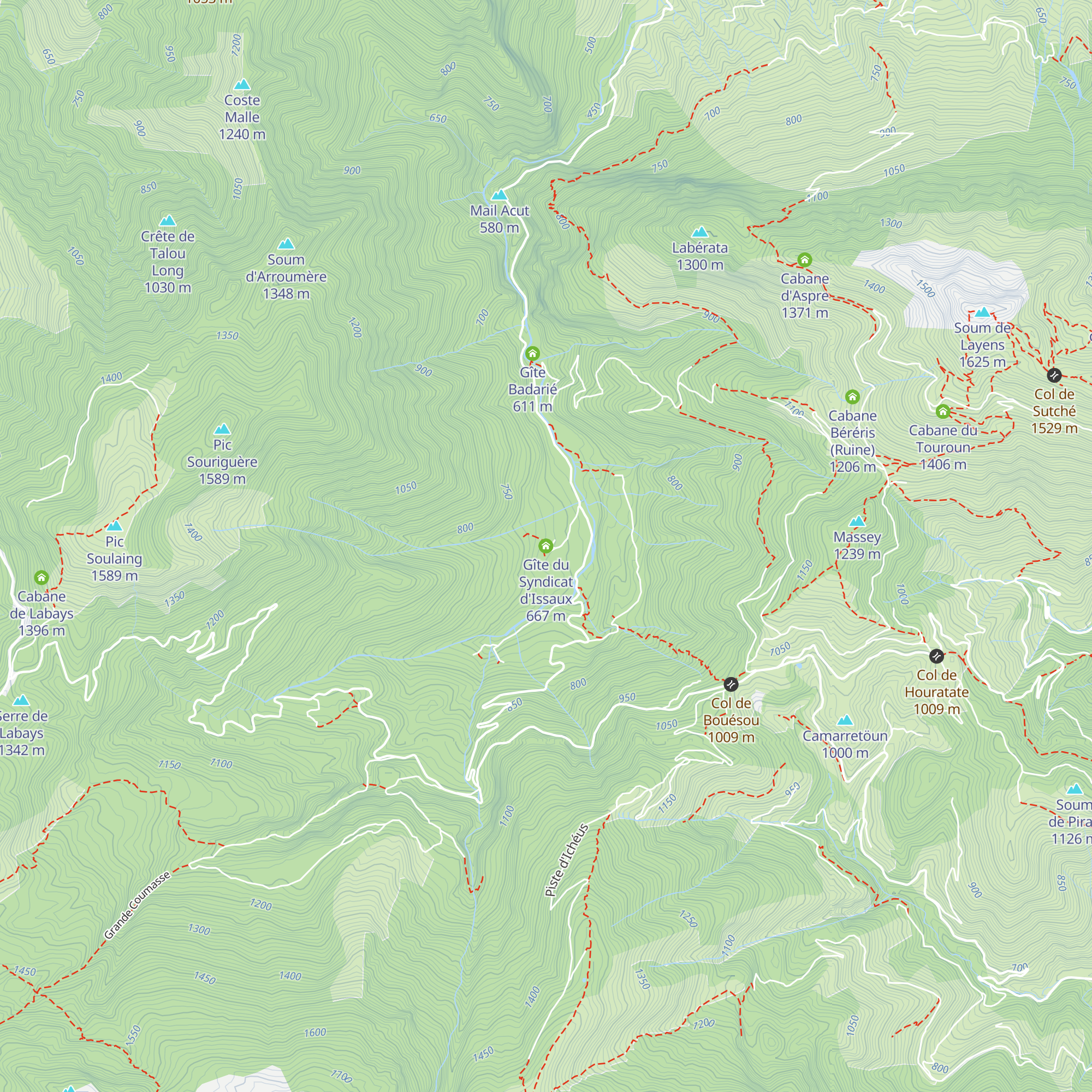 Gîte du Syndicat d'Issaux map