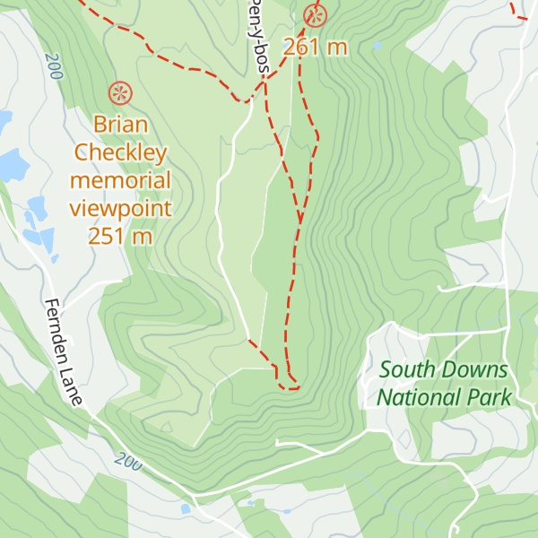 Map of Blackdown