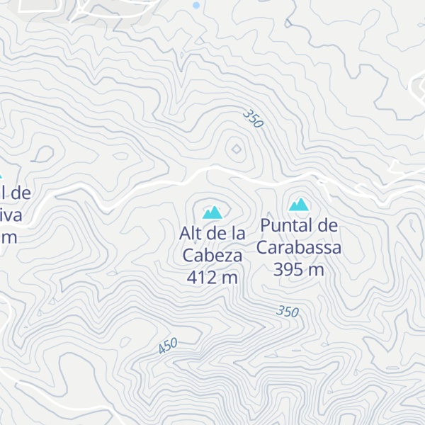 Map of Alt de la Cabeza
