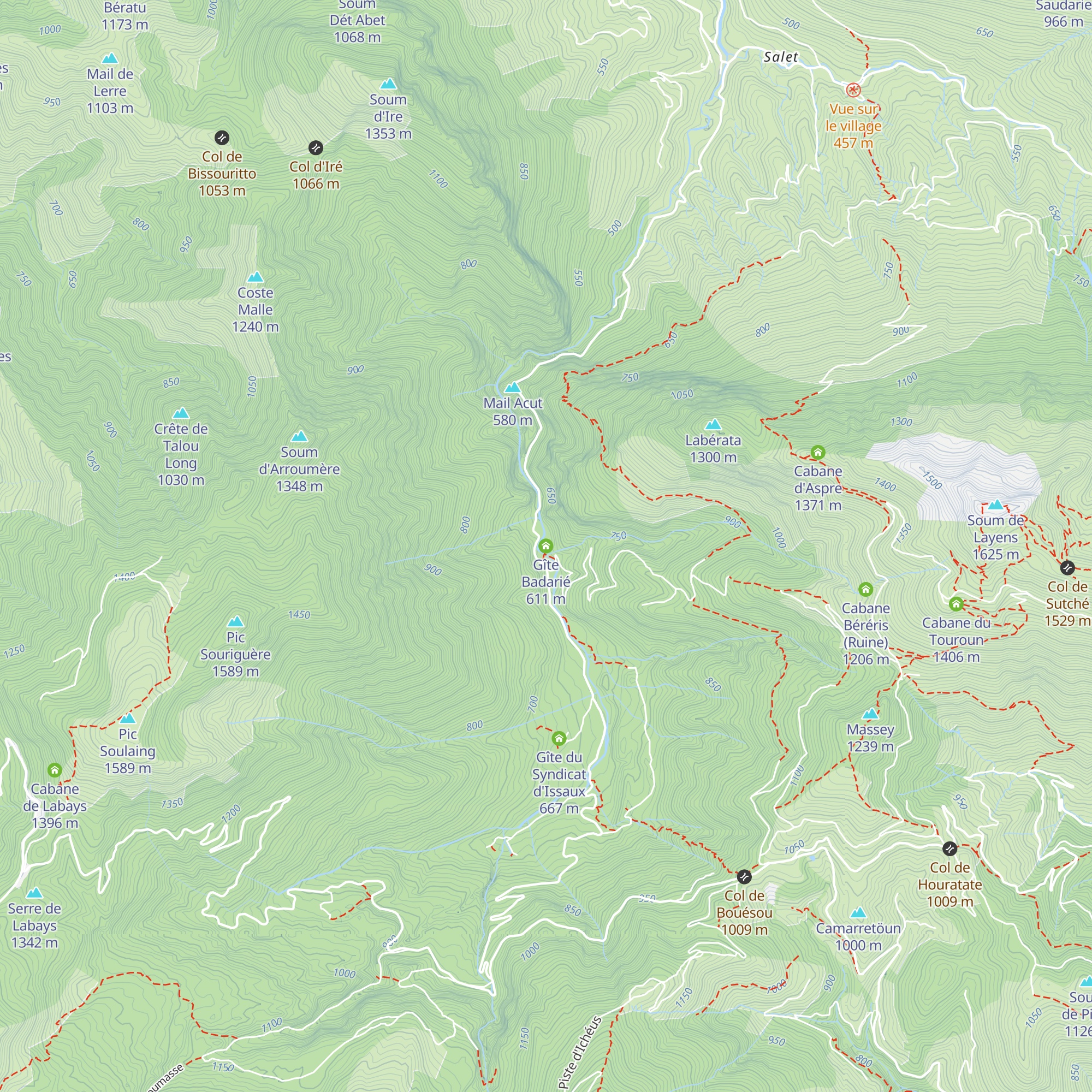 Gîte Badarié map
