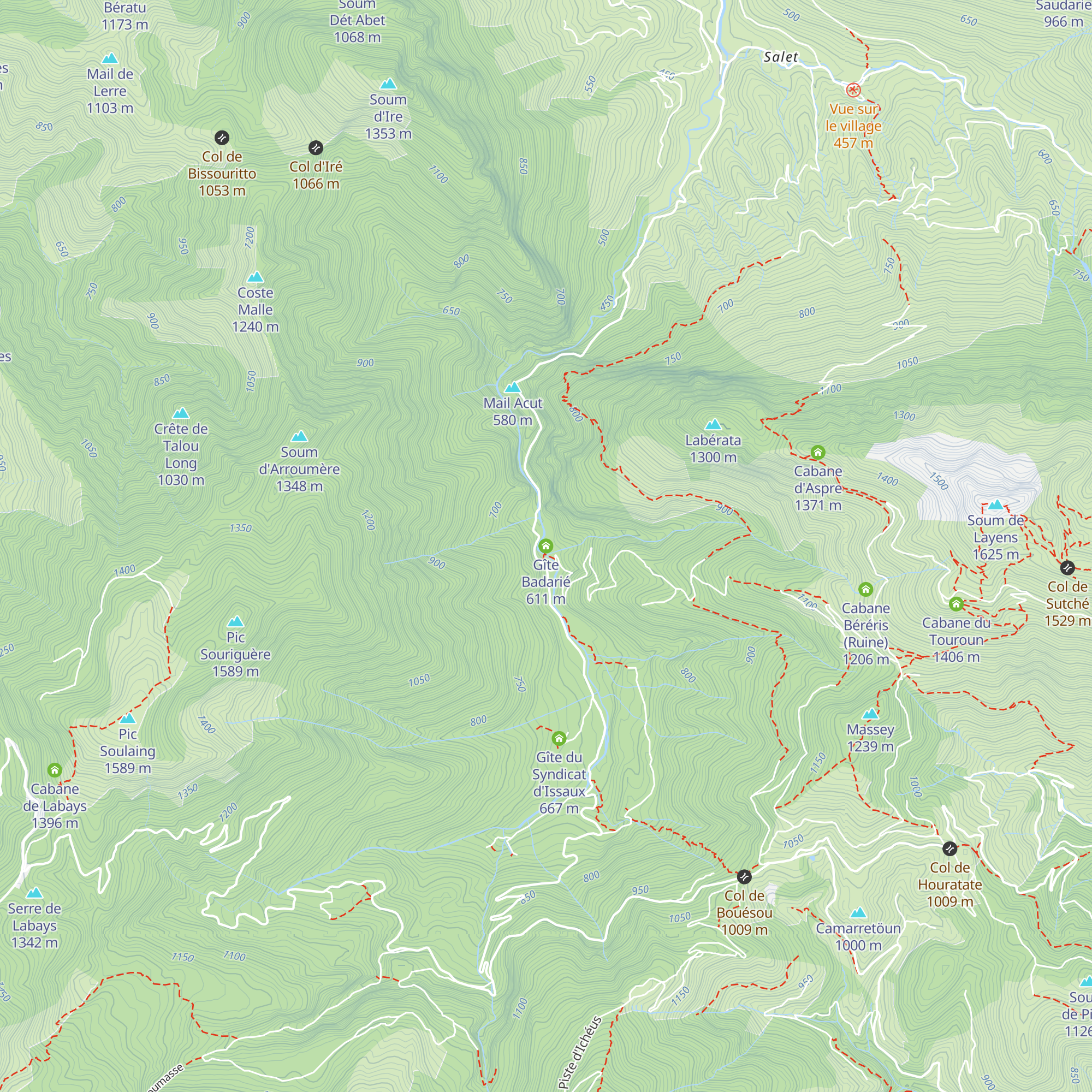 Gîte Badarié map