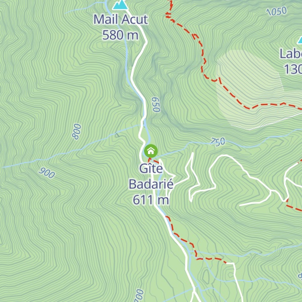 Map of Gîte Badarié