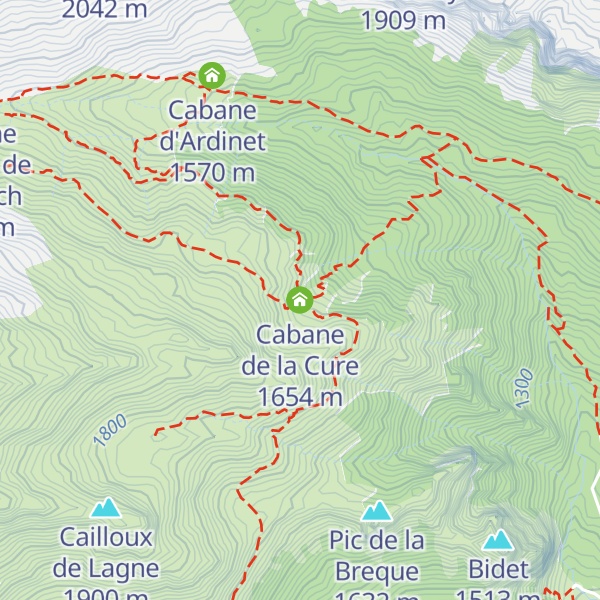 Map of Cabane de la Cure