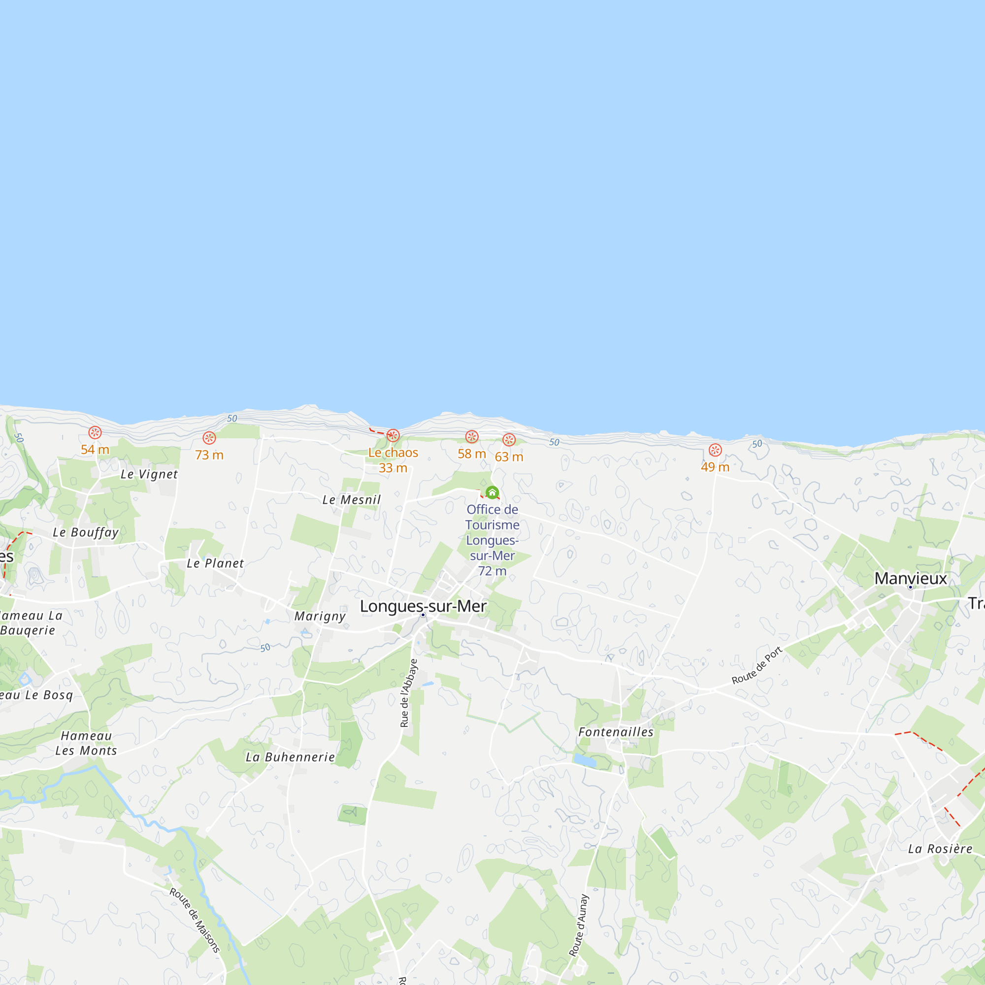 Office de Tourisme Longues-sur-Mer map