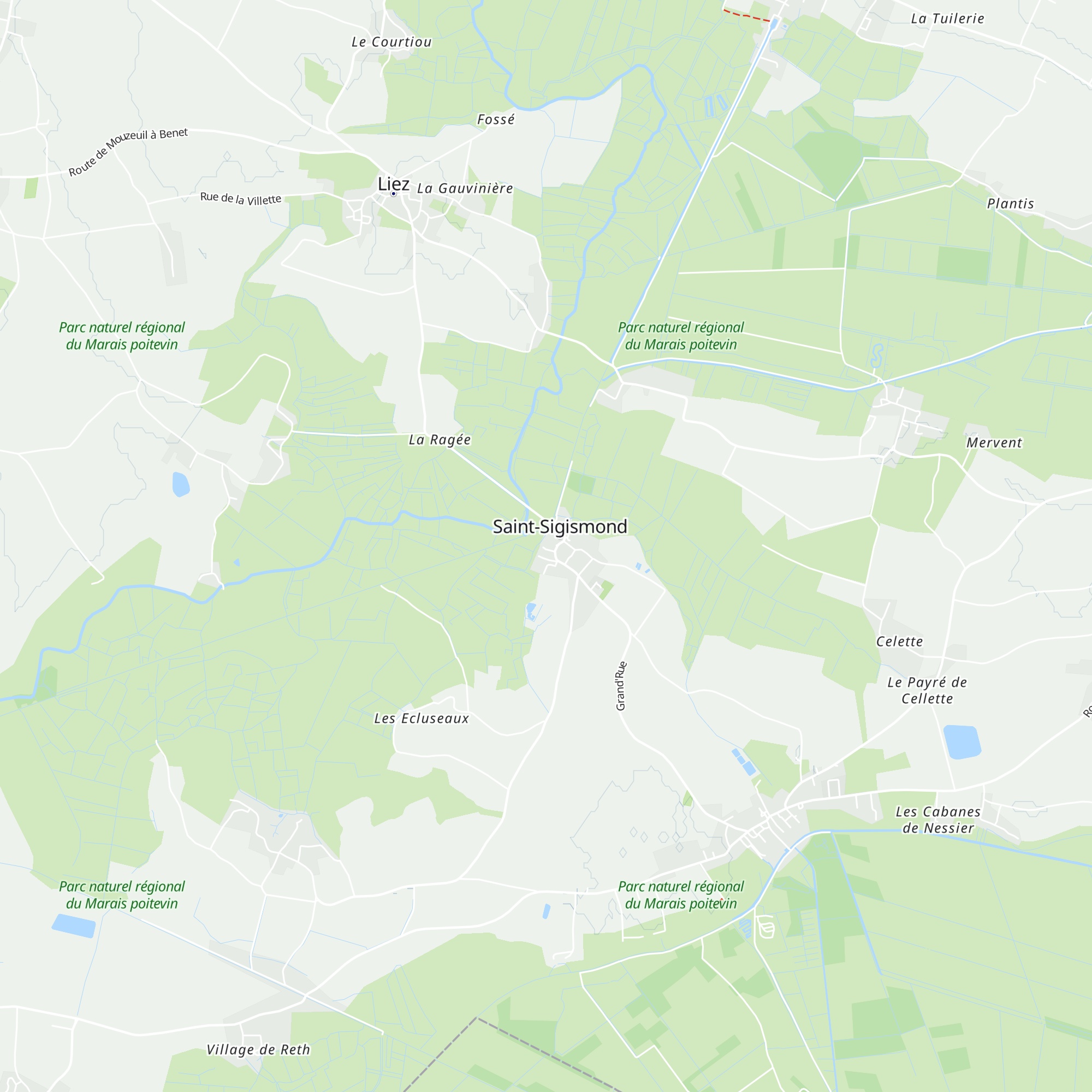 Gîte de l'Autize map