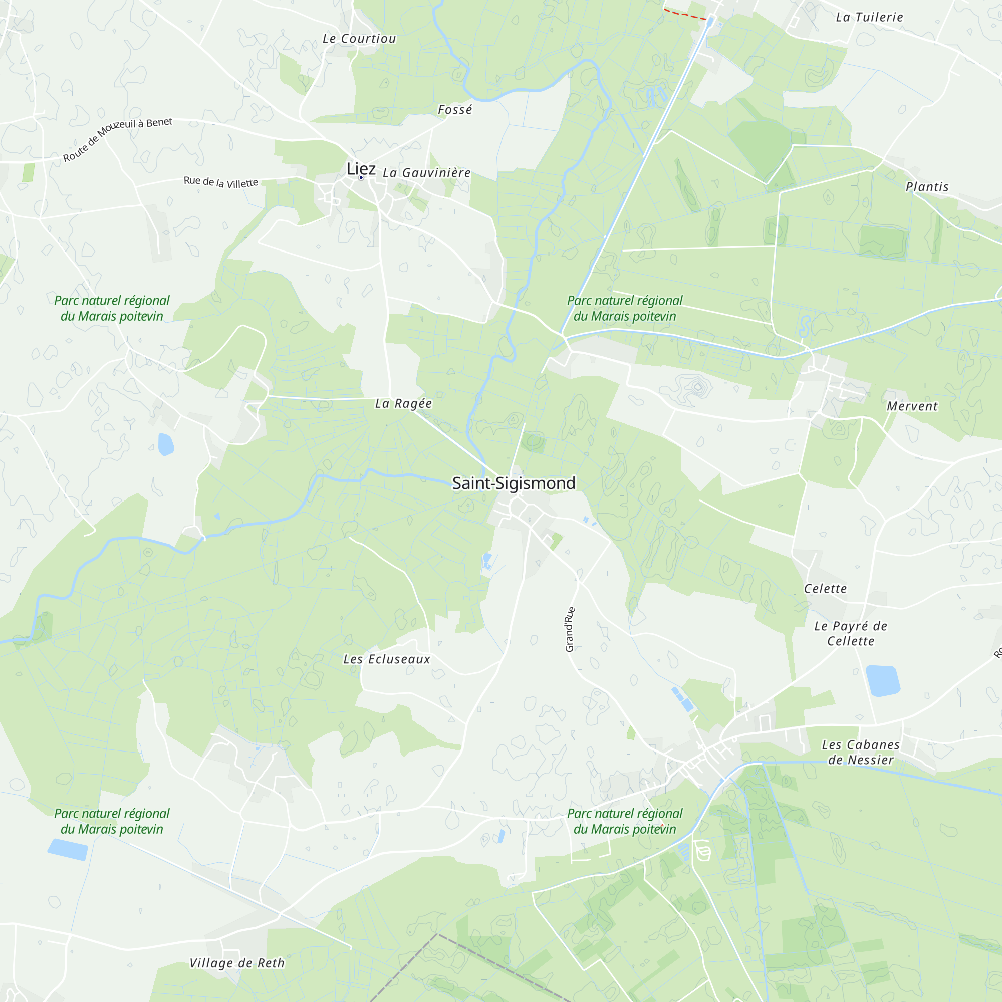 Gîte de l'Autize map