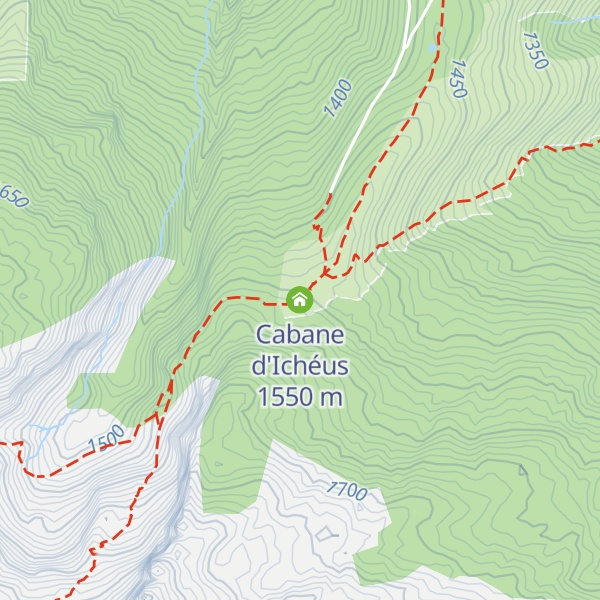 Map of Cabane d'Ichéus