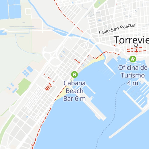 Map of Cabana Beach Bar