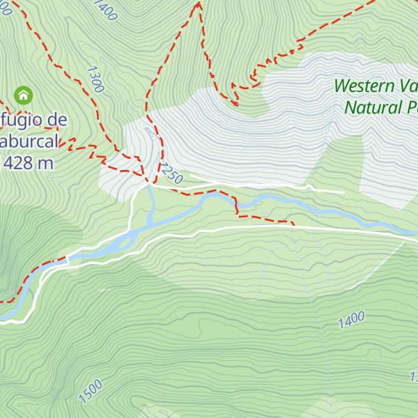 Map of Refugio la Cantina