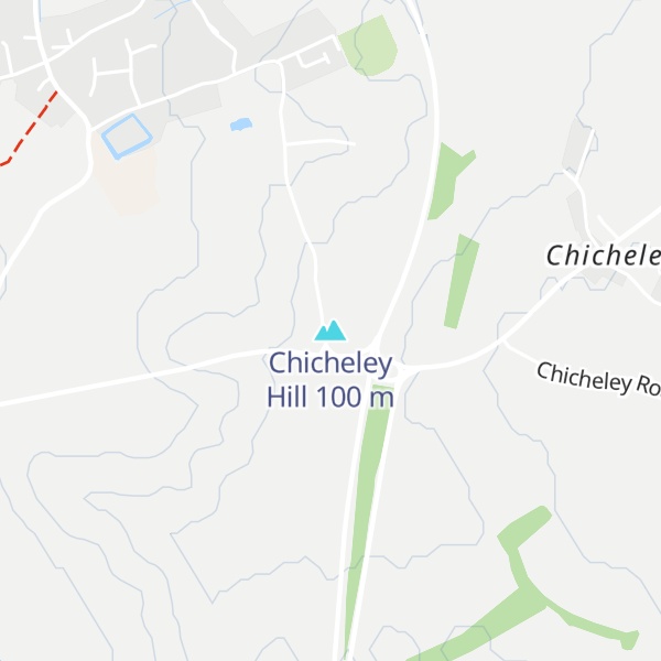 Map of Chicheley Hill