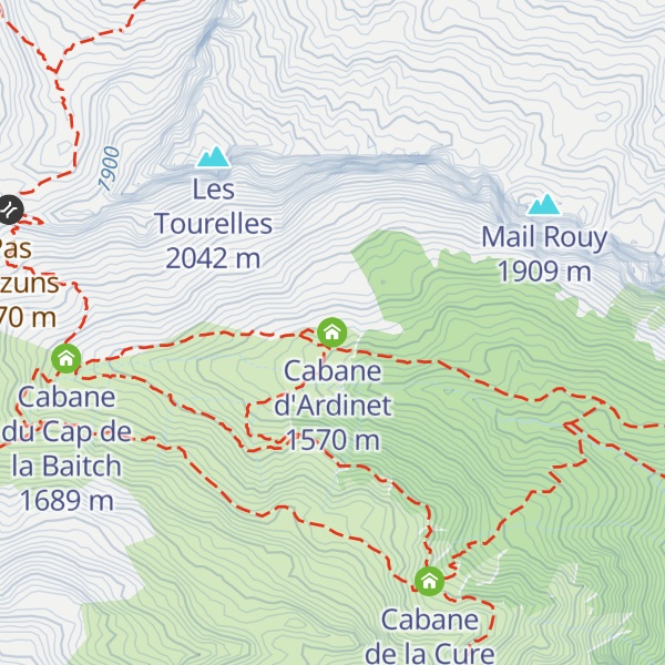Map of Cabane d'Ardinet