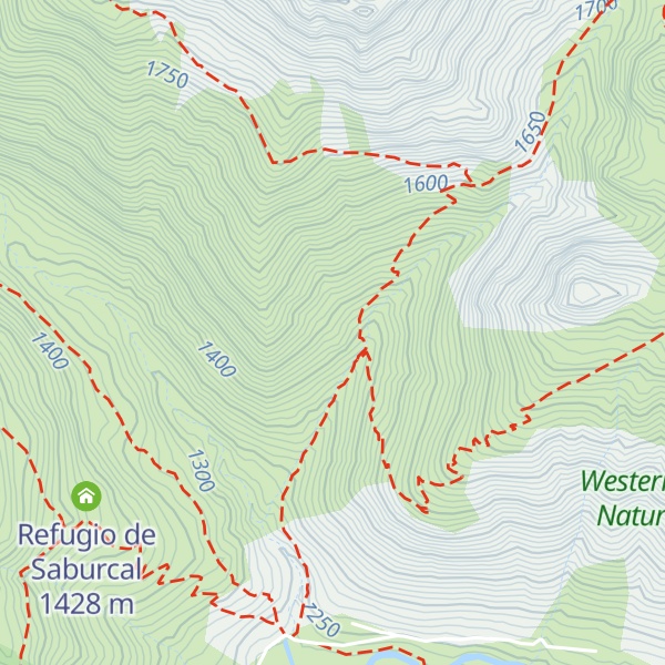 Map of Refugio Las Foyas