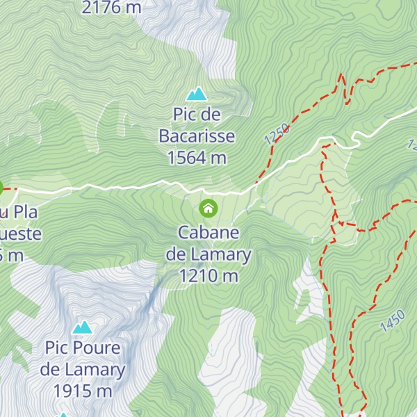Map of Cabane de Lamary