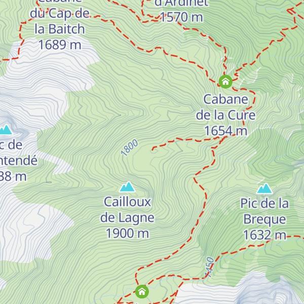 Map of Cabane de Lagne