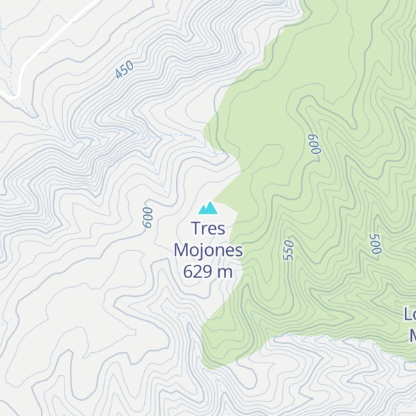 Map of Tres Mojones