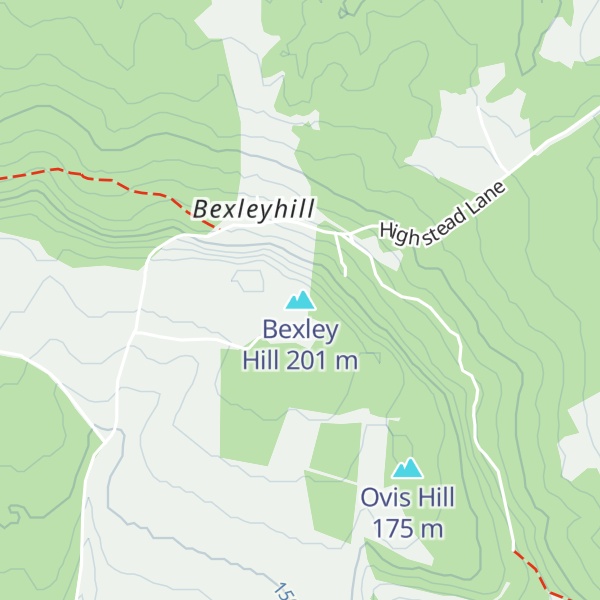 Map of Bexley Hill