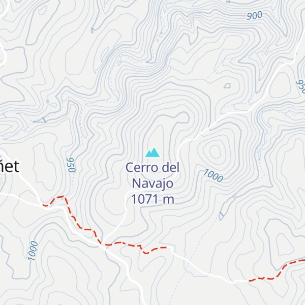 Map of Cerro del Navajo