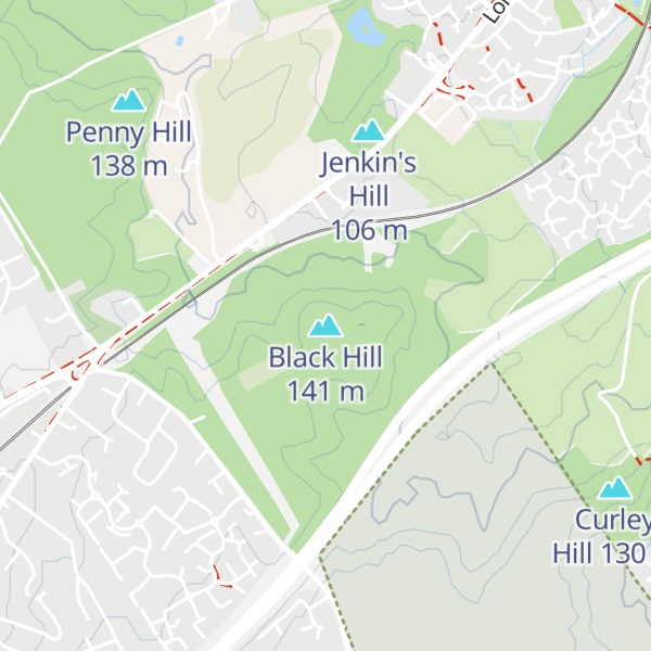 Map of Black Hill
