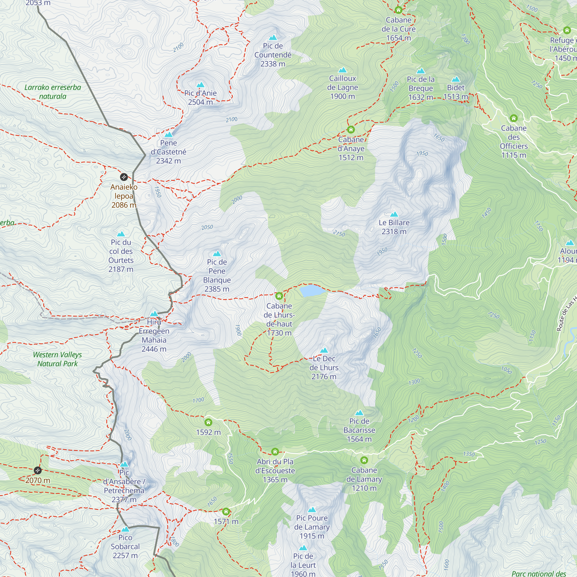 Cabane de Lhurs-de-bas map