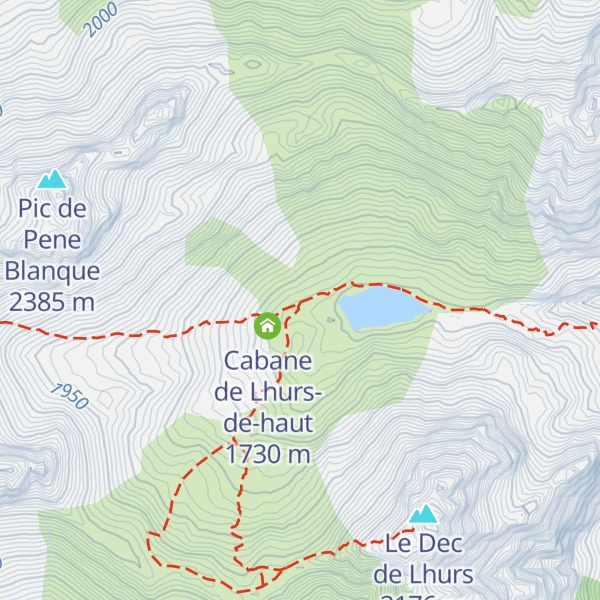 Map of Cabane de Lhurs-de-bas