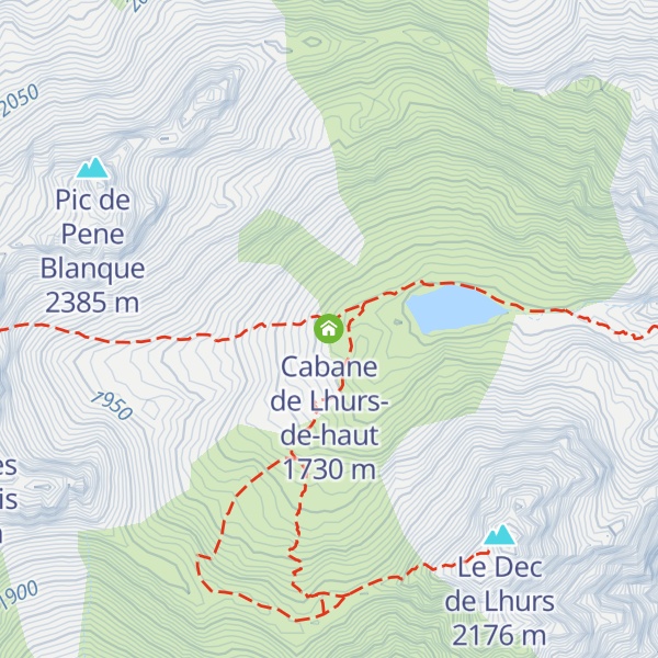 Map of Cabane de Lhurs-de-haut