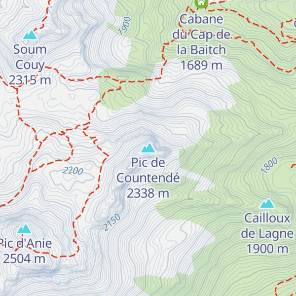 Map of Pic de Countendé
