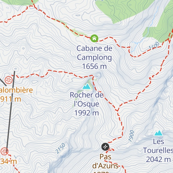 Map of Rocher de l'Osque
