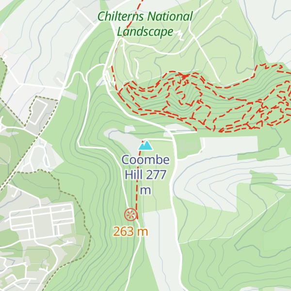 Map of Coombe Hill