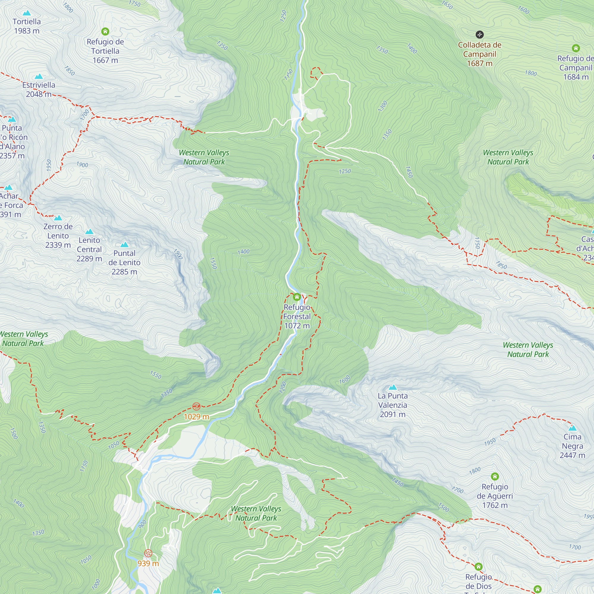 Refugio Forestal map