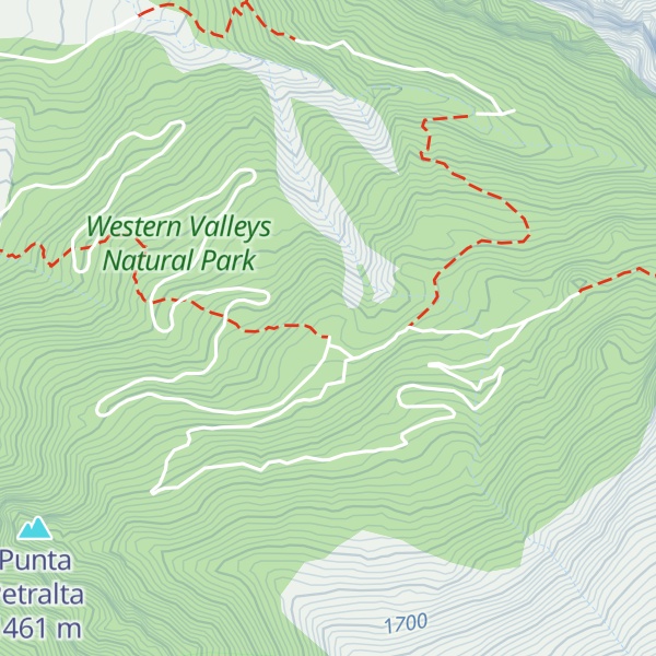 Map of Refugio de Gabardito